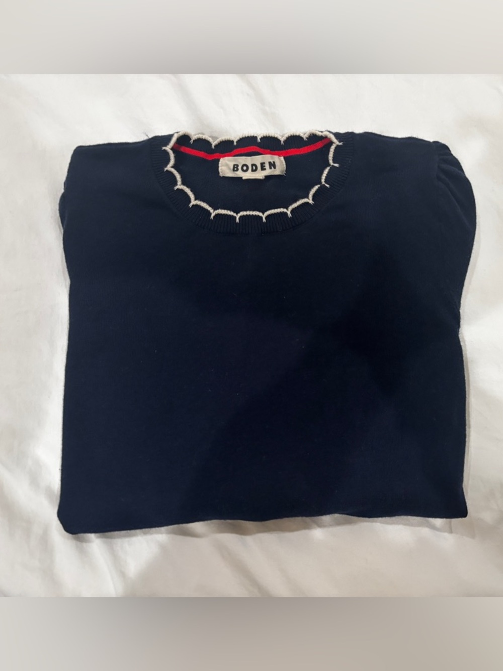 Boden Pru Scallop Trim Sweater - Picture 4 of 4
